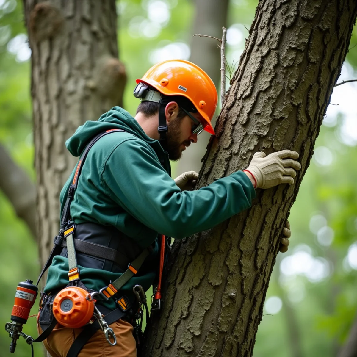 Professional tree care execution addressing Hickory's Older Neighborhoods: Big Trees on Small Lots