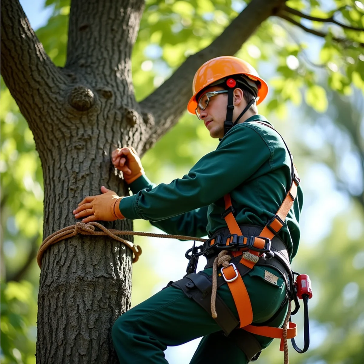 Professional tree care execution addressing Mulching Trees the Right Way (No Mulch Volcanoes)