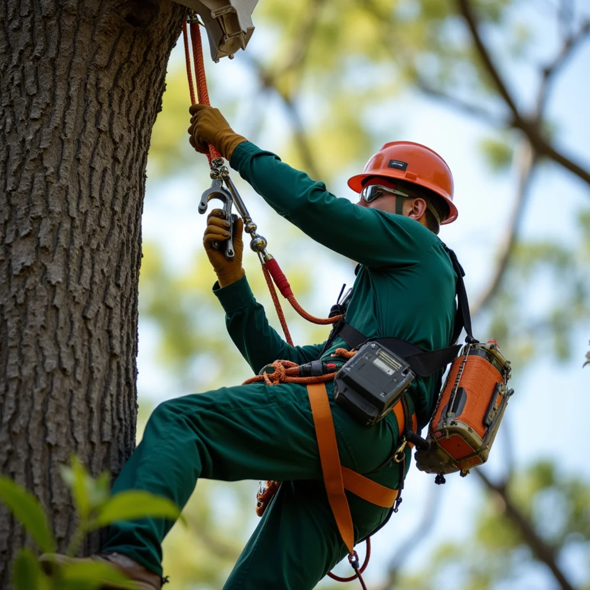 Specialized arboricultural equipment and methods for What to Do When a Tree Falls on Your House in Burke County