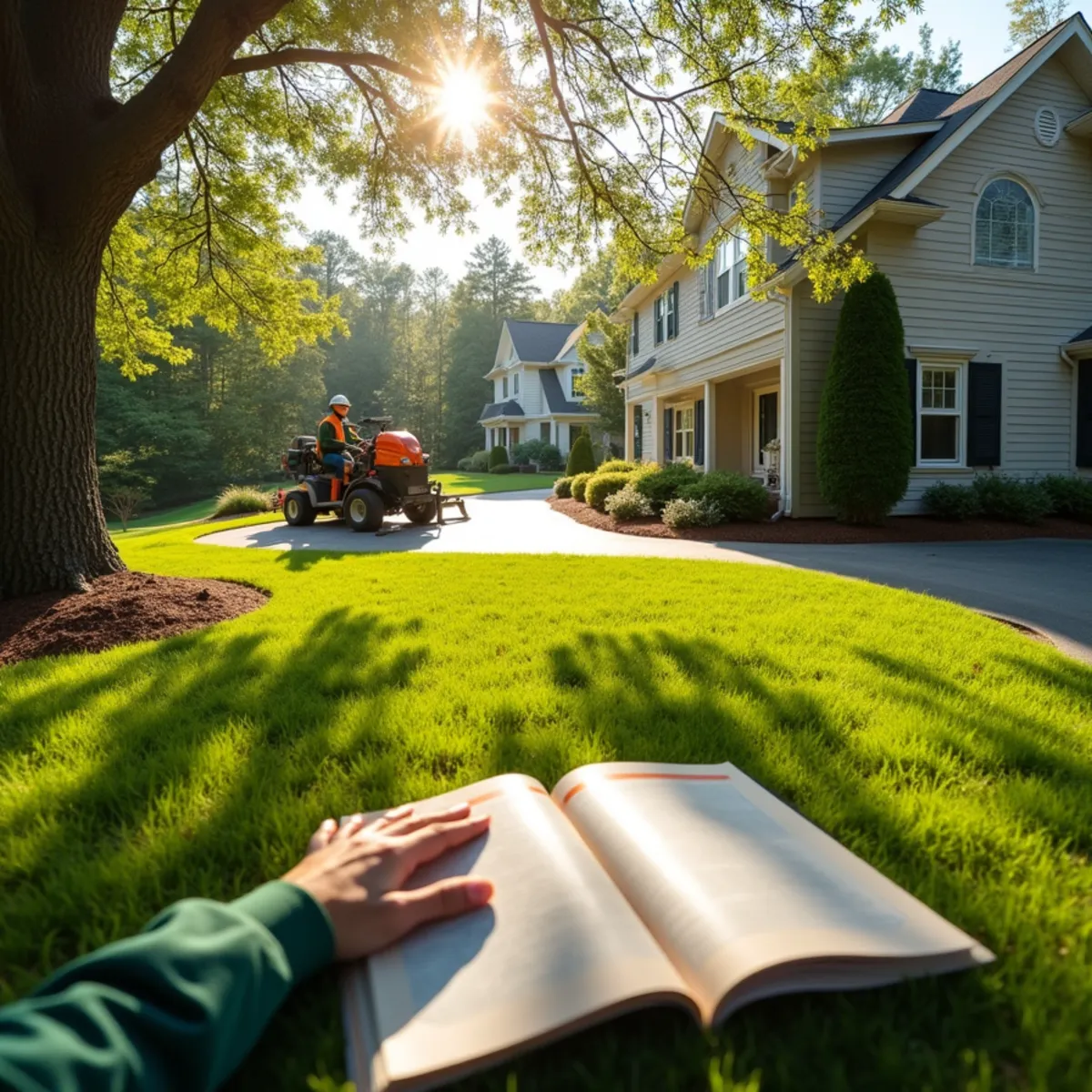 Immaculate yard condition and finished results after HOA & Property Management Tree Service