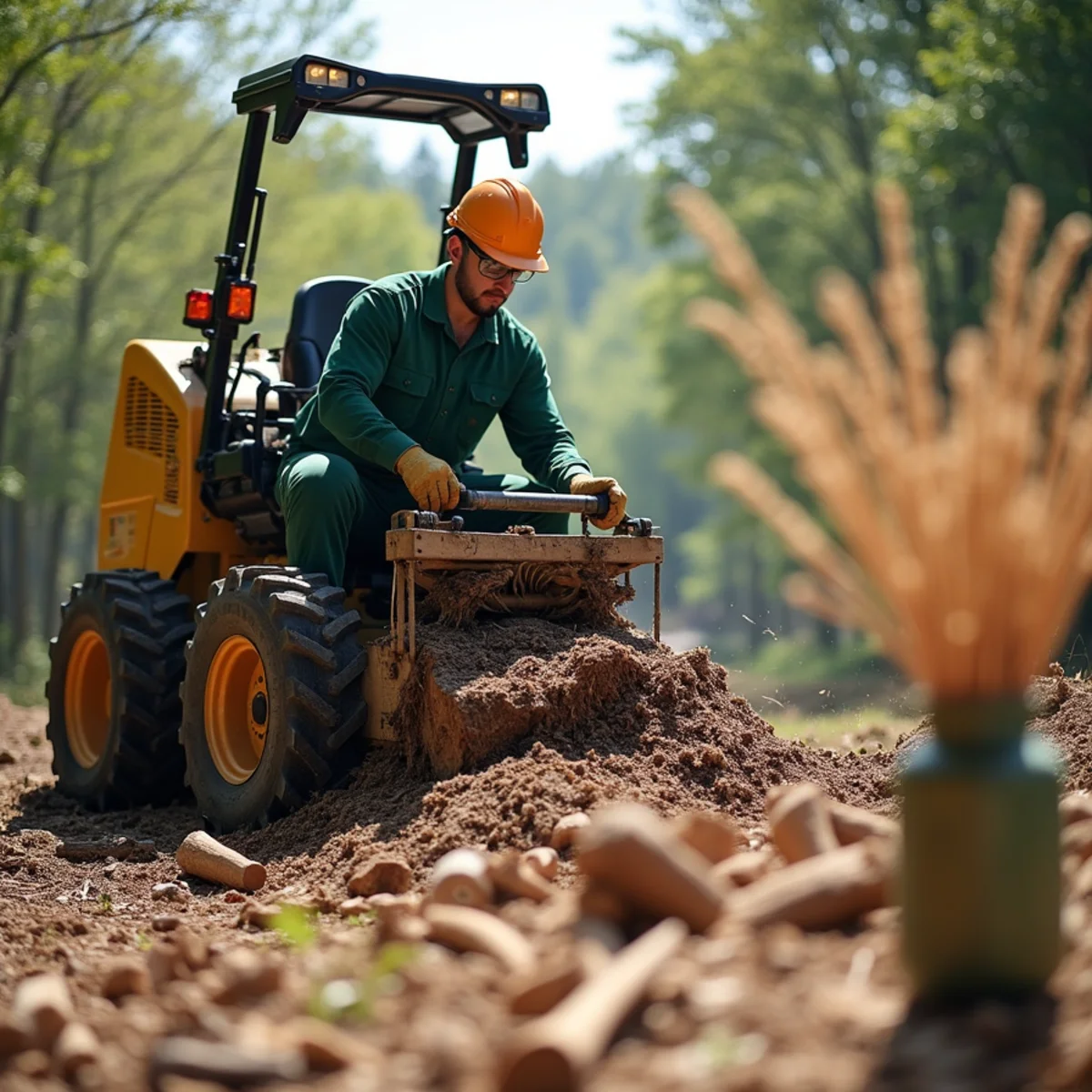 Professional commercial equipment in action for Storm Damage Tree Removal