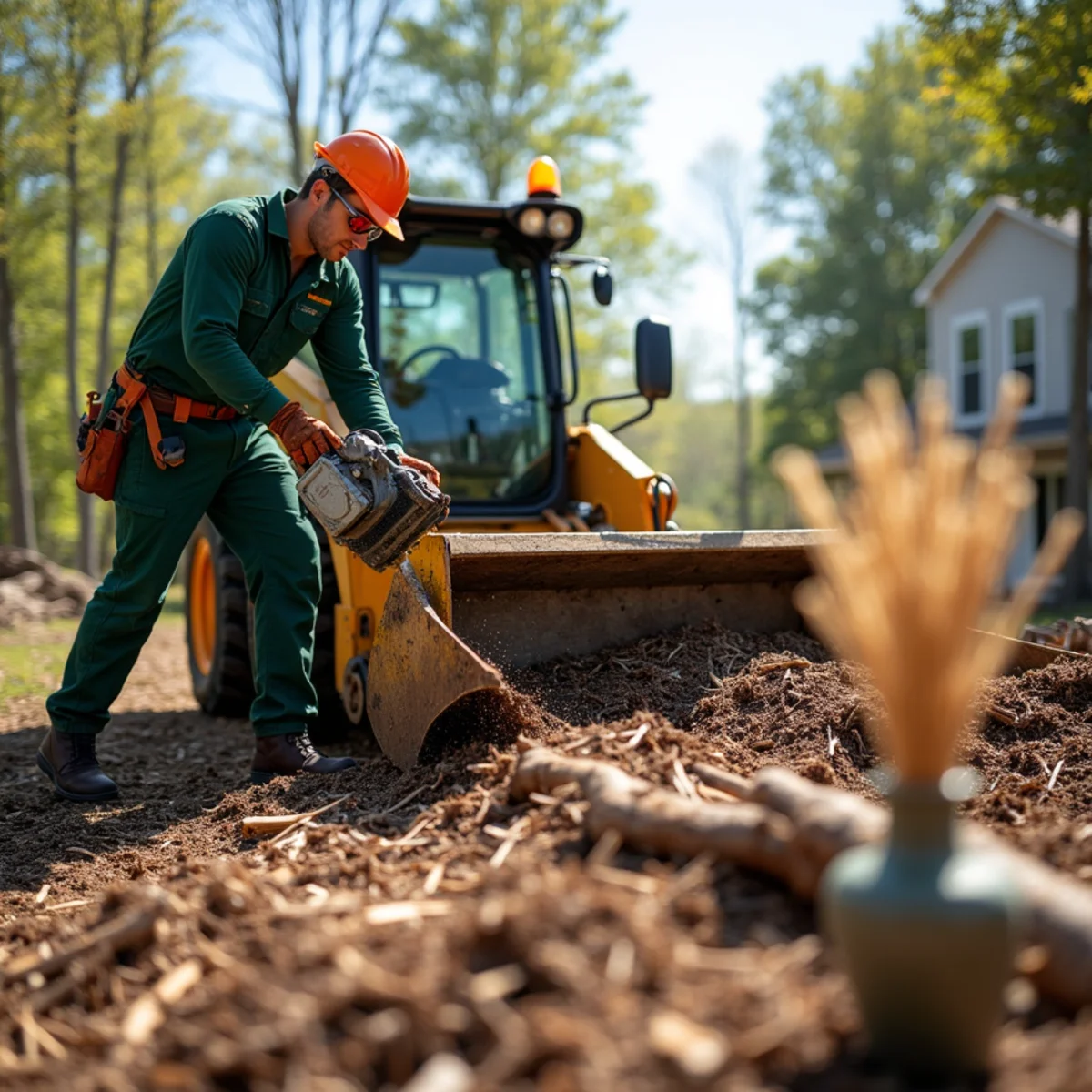 Professional commercial equipment in action for Tree Removal